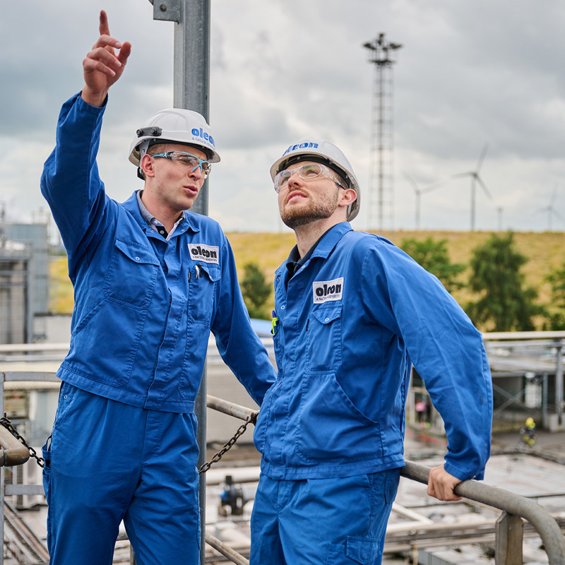 Two engineers at Oleon Emmerich